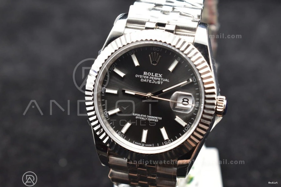 126334 41 Best 904L Grey Edition SA3235 Steel DIWF 1:1 Stick Bracelet DateJust on Dial Jubilee 1117